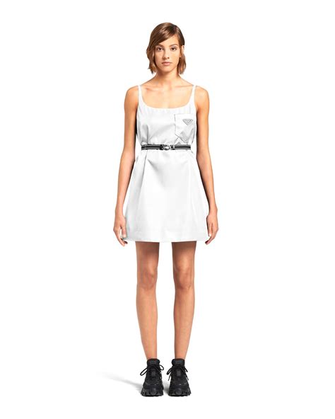 prada white dress|prada sleeveless dress.